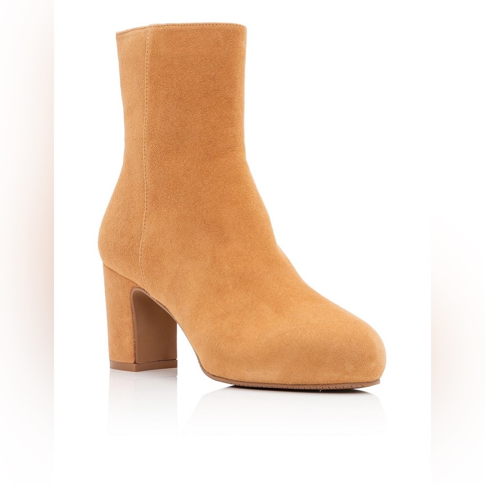 NIB Stuart Weitzman Gianella Ankle Boots Tan Suede sz 10.5